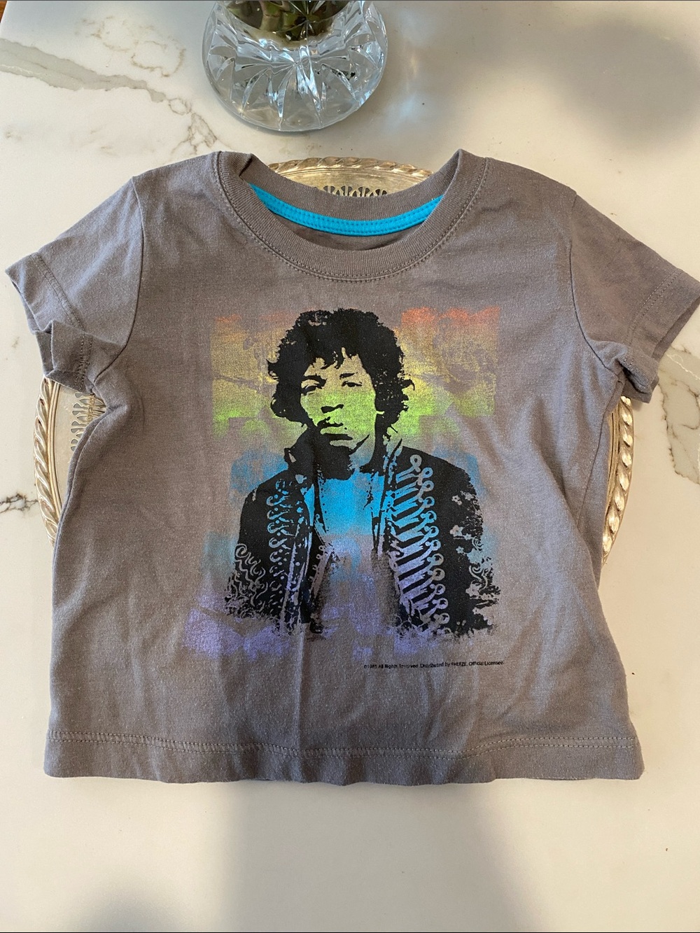 RARE COLLECTABLE KIDS Rock N Roll Jimi Hendrix Print T-Shirt